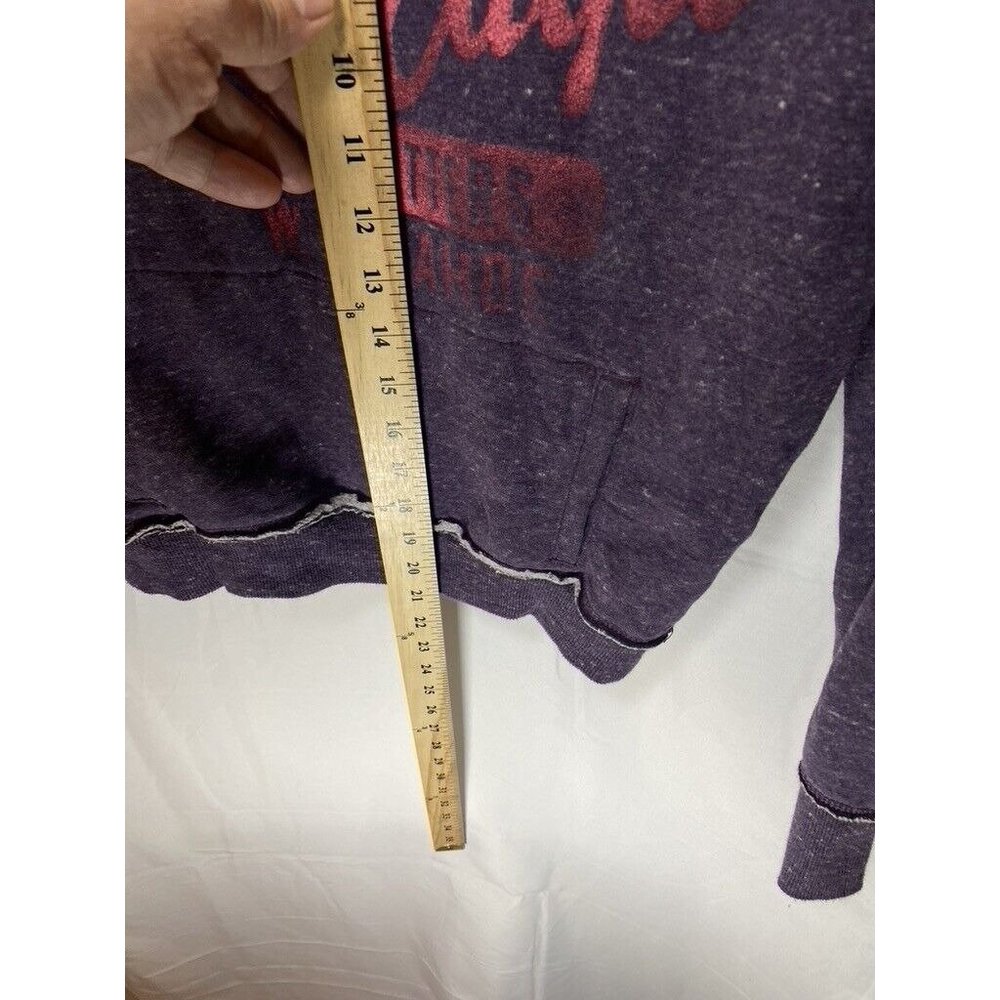 American Eagle Sweater Womens Small Petite Purple Logo Pullover Hoodie Ladies. - Picture 7 of 7